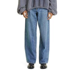 Alexander Wang wide-leg jeans in medium indigo